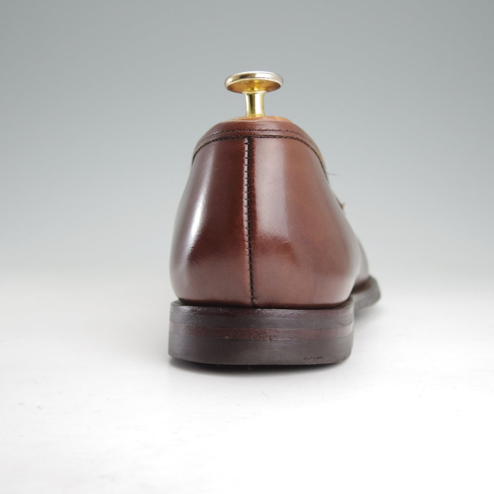 極上★クロケット&ジョーンズ 8.5E【定価￥127,600-★BOSTON 2/ボストン】376ラスト/コインローファー/カーフ/濃茶/Crockett&Jones★o124