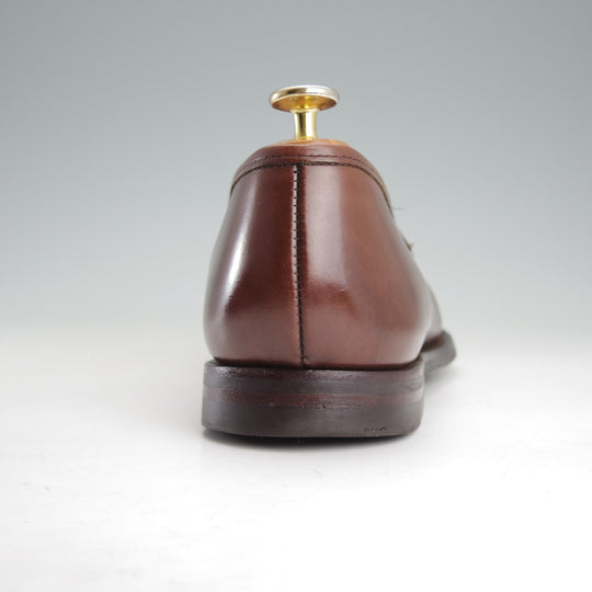 極上★クロケット&ジョーンズ 8.5E【定価￥127,600-★BOSTON 2/ボストン】376ラスト/コインローファー/カーフ/濃茶/Crockett&Jones★o124