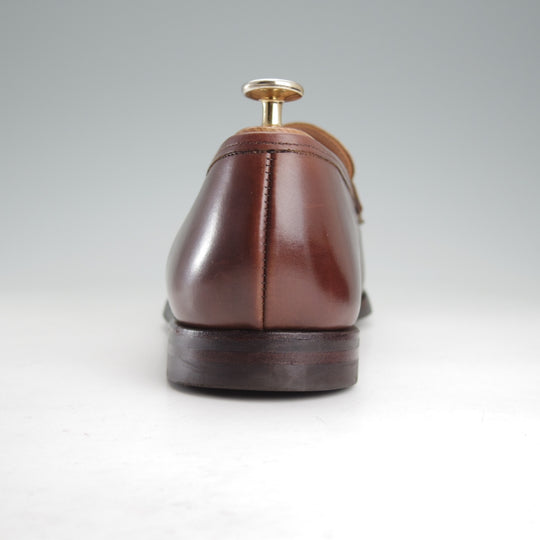 極上★クロケット&ジョーンズ 8.5E【定価￥127,600-★BOSTON 2/ボストン】376ラスト/コインローファー/カーフ/濃茶/Crockett&Jones★o124