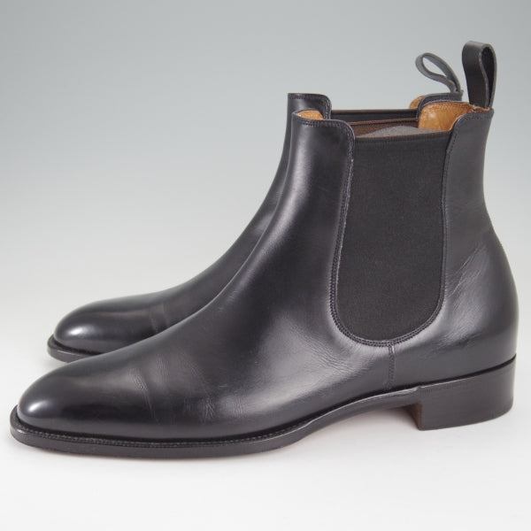 極美品★(伊)パオロ・ラッタンジ SIZE 5.5【貴重★ハンドソーンウェルテッド製法/サイドゴアブーツ】カーフ/黒/PAOLO LATTANZI★n114