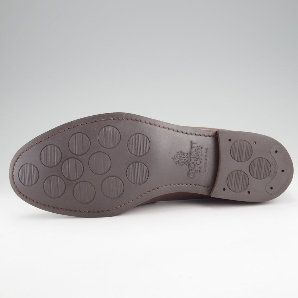 極上★クロケット&ジョーンズ 8.5E【定価￥127,600-★BOSTON 2/ボストン】376ラスト/コインローファー/カーフ/濃茶/Crockett&Jones★o124