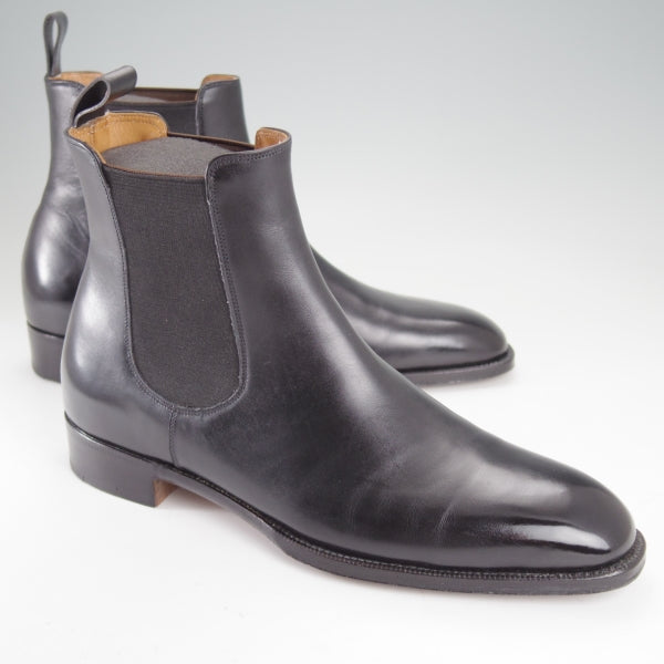 極美品★(伊)パオロ・ラッタンジ SIZE 5.5【貴重★ハンドソーンウェルテッド製法/サイドゴアブーツ】カーフ/黒/PAOLO LATTANZI★n114