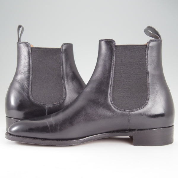 極美品★(伊)パオロ・ラッタンジ SIZE 5.5【貴重★ハンドソーンウェルテッド製法/サイドゴアブーツ】カーフ/黒/PAOLO LATTANZI★n114