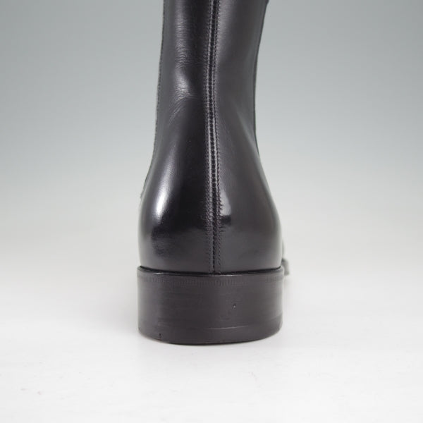 極美品★(伊)パオロ・ラッタンジ SIZE 5.5【貴重★ハンドソーンウェルテッド製法/サイドゴアブーツ】カーフ/黒/PAOLO LATTANZI★n114