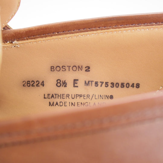 極上★クロケット&ジョーンズ 8.5E【定価￥127,600-★BOSTON 2/ボストン】376ラスト/コインローファー/カーフ/濃茶/Crockett&Jones★o124