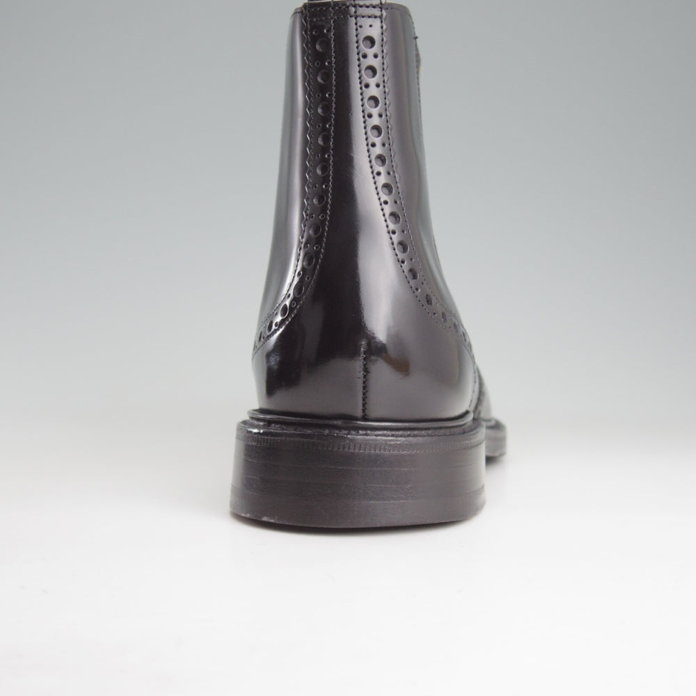 極美品★チャーチ 80F/UK8【5都市ロゴ★KETSBY/サイドゴアブーツ】103Bラスト/ポリッシュドバインダーカーフ/黒/Church's★o666