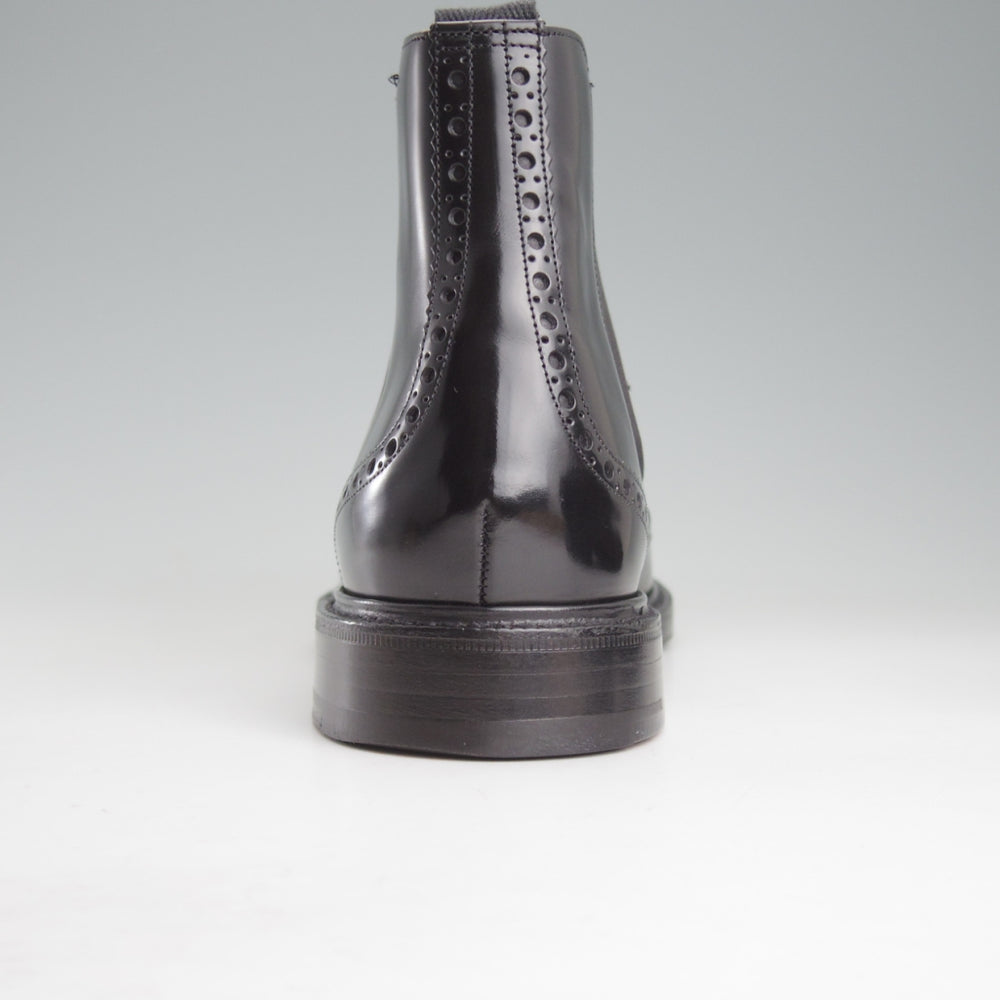 極美品★チャーチ 80F/UK8【5都市ロゴ★KETSBY/サイドゴアブーツ】103Bラスト/ポリッシュドバインダーカーフ/黒/Church's★o666