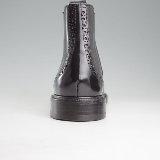 極美品★チャーチ 80F/UK8【5都市ロゴ★KETSBY/サイドゴアブーツ】103Bラスト/ポリッシュドバインダーカーフ/黒/Church's★o666