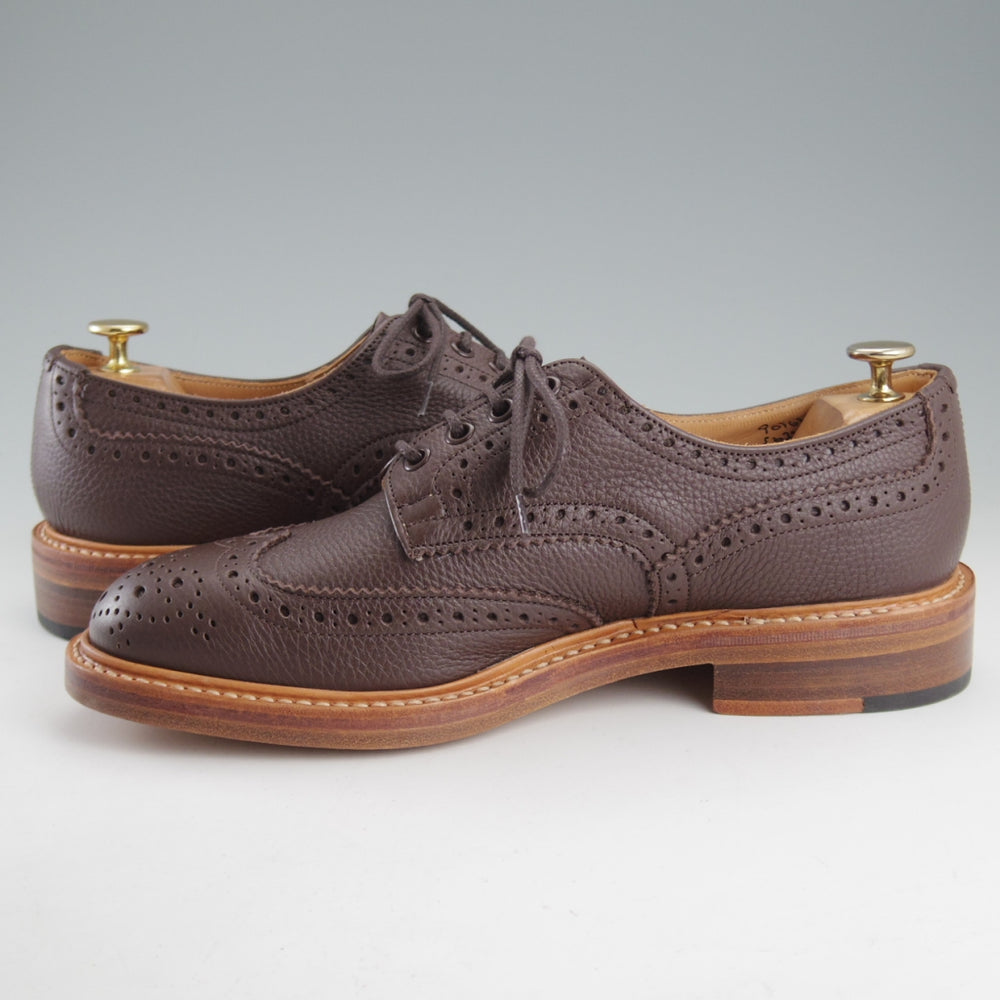 未使用★トリッカーズ SIZE 8【定価￥132,000-★BOURTON/バートン】M5633/カントリーシューズ/グレインレザー/濃茶/Tricker's★o667