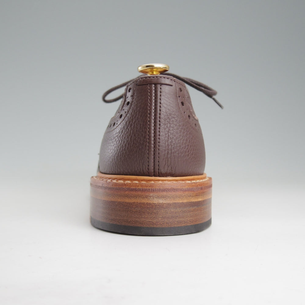 未使用★トリッカーズ SIZE 8【定価￥132,000-★BOURTON/バートン】M5633/カントリーシューズ/グレインレザー/濃茶/Tricker's★o667