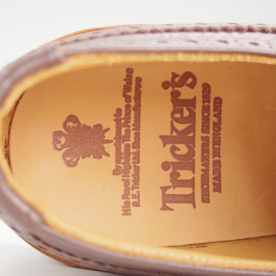 未使用★トリッカーズ SIZE 8【定価￥132,000-★BOURTON/バートン】M5633/カントリーシューズ/グレインレザー/濃茶/Tricker's★o667