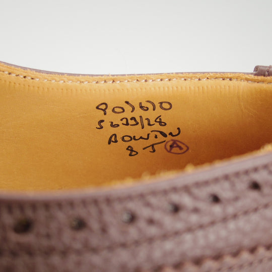 未使用★トリッカーズ SIZE 8【定価￥132,000-★BOURTON/バートン】M5633/カントリーシューズ/グレインレザー/濃茶/Tricker's★o667
