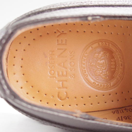 極美品★(英)チーニー 8F【定価￥99,000-★ケンゴン/CAIRNGORM 2C/ヴェルトショーン製法】ストレートチップ/黒/メンズ/CHEANEY★o126