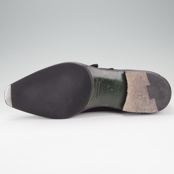 極上★Soffice&Solid/ソフィス&ソリッド SIZE 8【定価￥59,400-★ダブルモンク/S803】スエード/黒/トレーディングポスト取扱★n117
