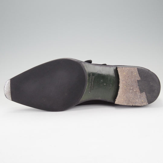 極上★Soffice&Solid/ソフィス&ソリッド SIZE 8【定価￥59,400-★ダブルモンク/S803】スエード/黒/トレーディングポスト取扱★n117