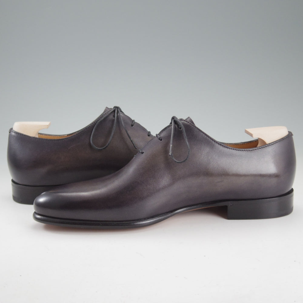 未使用★(仏)ベルルッティ SIZE 5.5【定価￥363,000-★純正ツリー付/ALESSANDRO GALET/アレッサンドロ】ホールカット/黒系/Berluti★p238