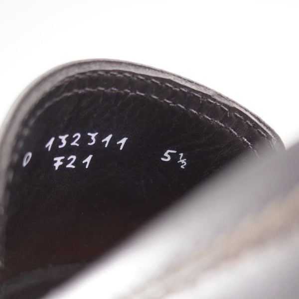 極上★(伊)タニノクリスチー SIZE 5.5【定価15万円以上★ストラップローファー/721】スリッポン/カーフ/黒/メンズ/TANINO CRISCI★n634