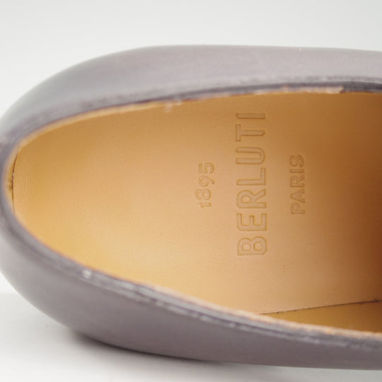 未使用★(仏)ベルルッティ SIZE 5.5【定価￥363,000-★純正ツリー付/ALESSANDRO GALET/アレッサンドロ】ホールカット/黒系/Berluti★p238