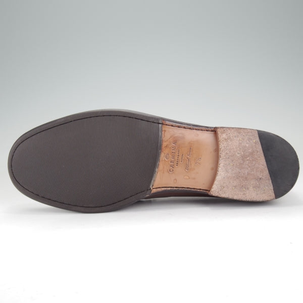 極上★(スペイン製)カルミナ SIZE 7.5【定価￥69,300-★ビットローファー/80746】スリッポン/XIMラスト/カーフ/濃茶/CARMINA★n119
