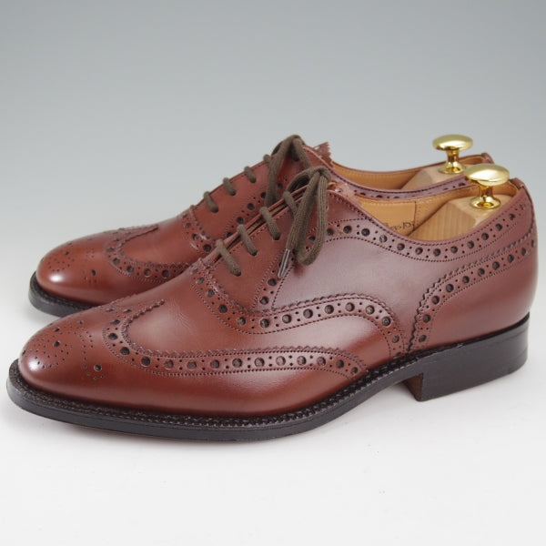 極上★チャーチ 50F/UK5【現行定価￥176,000-★旧チャーチ/73ラスト/CHETWYND】チェットウィンド/3都市ロゴ/茶/Church's★n636