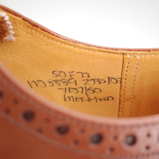 極上★チャーチ 50F/UK5【現行定価￥176,000-★旧チャーチ/73ラスト/CHETWYND】チェットウィンド/3都市ロゴ/茶/Church's★n636