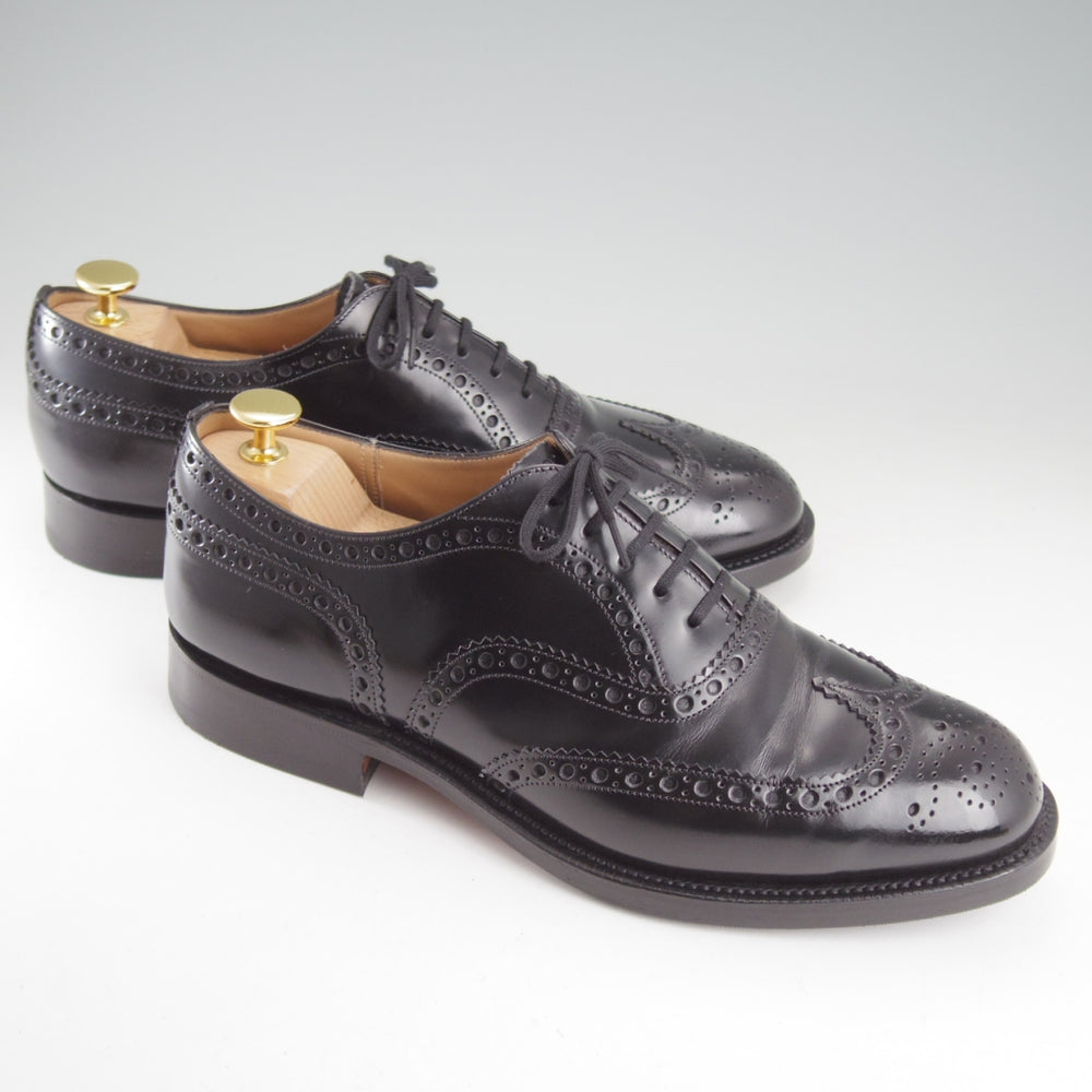 極美品★チャーチ 70G/UK7/【定価￥192,500-★BURWOOD/バーウッド】81ラスト/フルブローグ/黒/メンズ/Church's★o673
