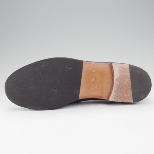 極美品★ジョンロブ(レディース) 4.5E【定価￥184,800-★ROWAN/ローワン/W317ラスト】コインローファー/コンビ/黒×紺/JOHN LOBB★n121