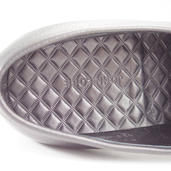 極美品★ジョンロブ(レディース) 4.5E【定価￥184,800-★ROWAN/ローワン/W317ラスト】コインローファー/コンビ/黒×紺/JOHN LOBB★n121