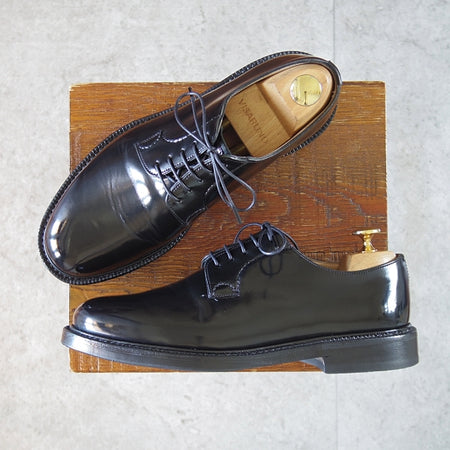 ★チャーチ 55F/UK5.5【定価￥181,500-★SHANNON/シャノン】103ラスト/プレーントゥ/黒/メンズ/Church's★n643