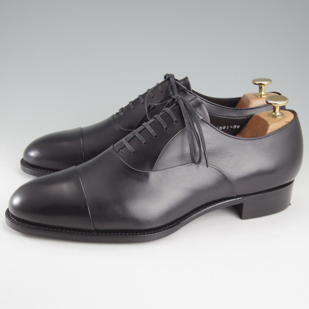 未使用★三陽山長 SIZE 8.5【定価￥99,000-★匠一郎/レベルソ仕立て/R2010ラスト】SHOICHIRO/ストレートチップ/カーフ/黒/メンズ★o674