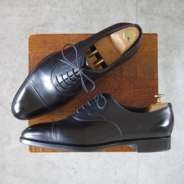 美品★エドワードグリーン 8E【定価￥253,000-★チェルシー/CHELSEA/82ラスト】ストレートチップ/カーフ/黒/メンズ/EDWARD GREEN★n648