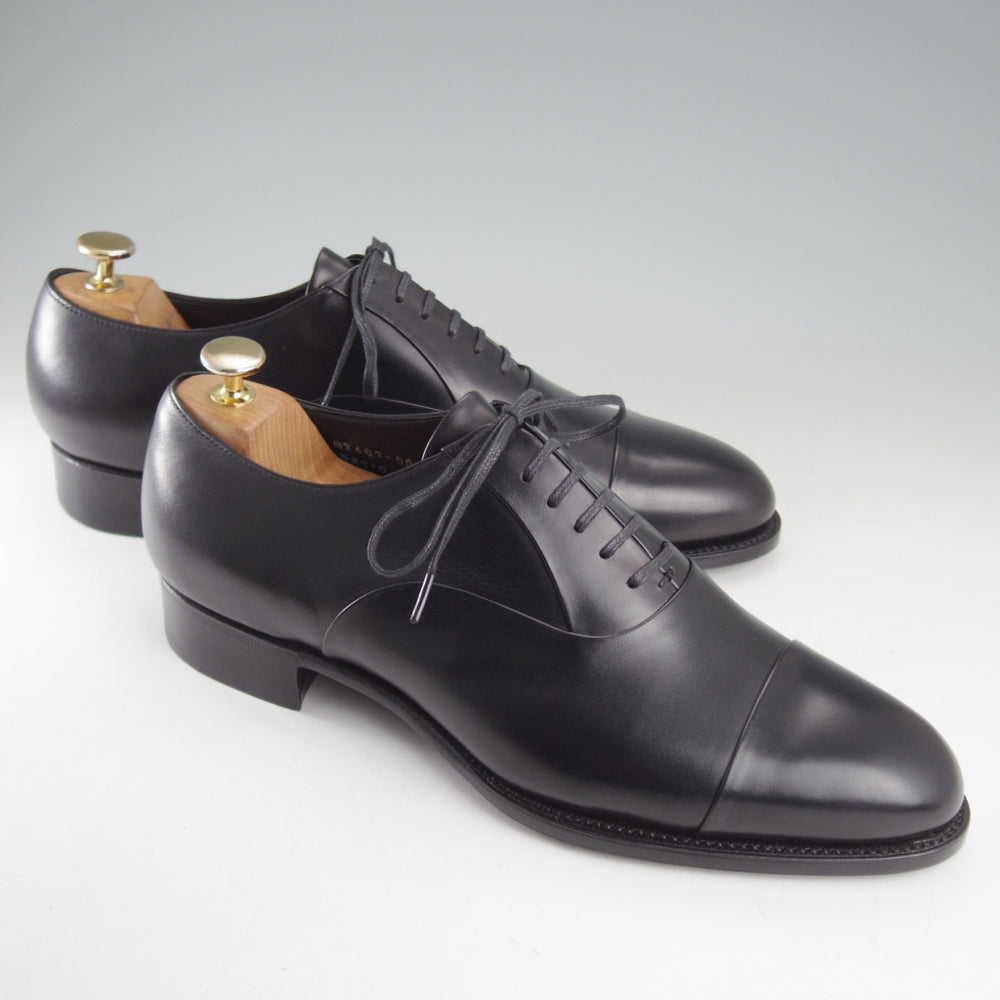 未使用★三陽山長 SIZE 8.5【定価￥99,000-★匠一郎/レベルソ仕立て/R2010ラスト】SHOICHIRO/ストレートチップ/カーフ/黒/メンズ★o674