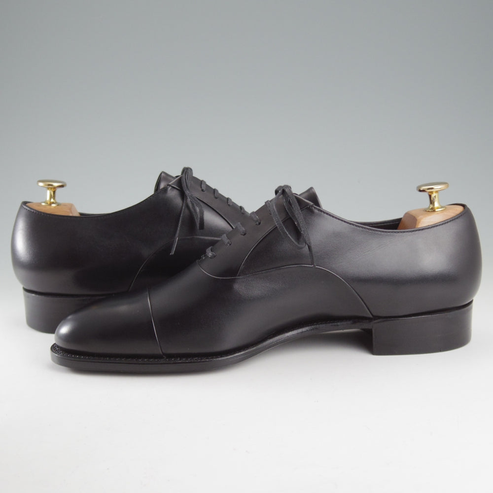 未使用★三陽山長 SIZE 8.5【定価￥99,000-★匠一郎/レベルソ仕立て/R2010ラスト】SHOICHIRO/ストレートチップ/カーフ/黒/メンズ★o674