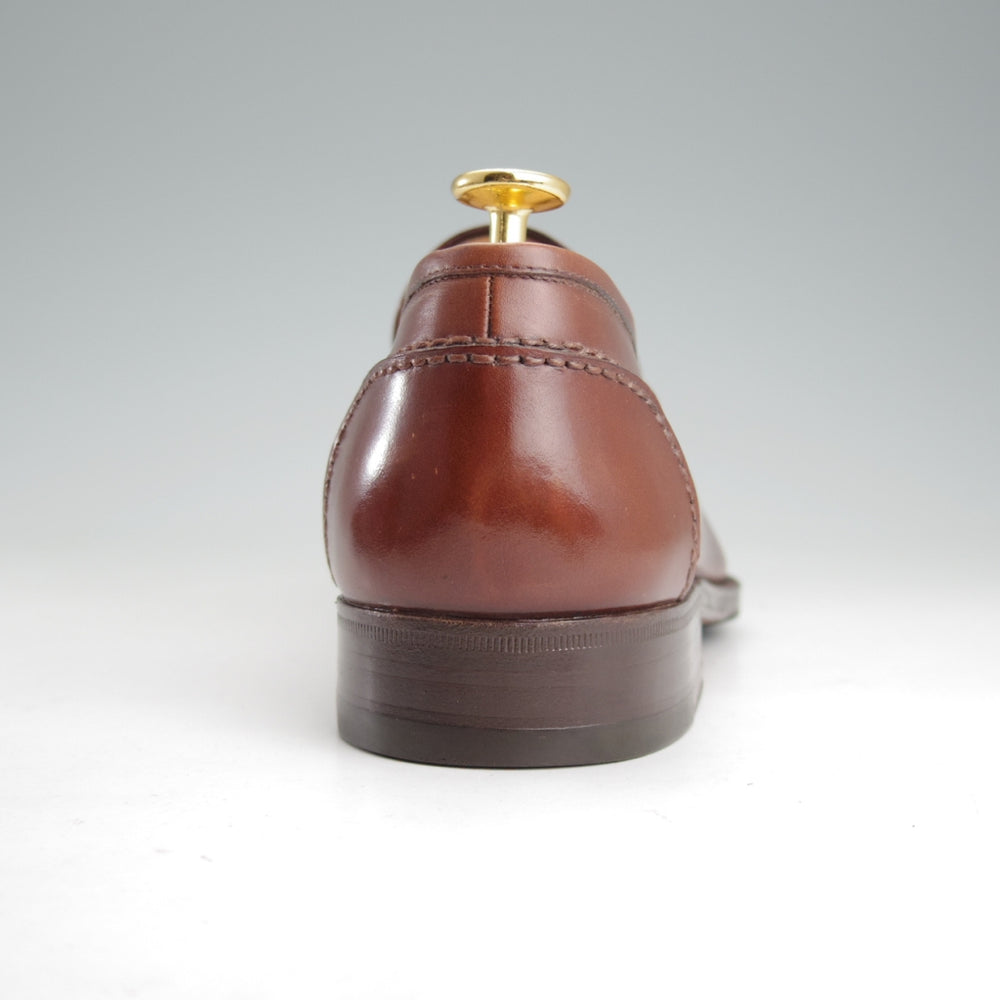 美品★(伊)タニノクリスチー SIZE 6.5【定価15万円以上★コインローファー/茶】カーフ/メンズ/TANINO CRISCI★o131