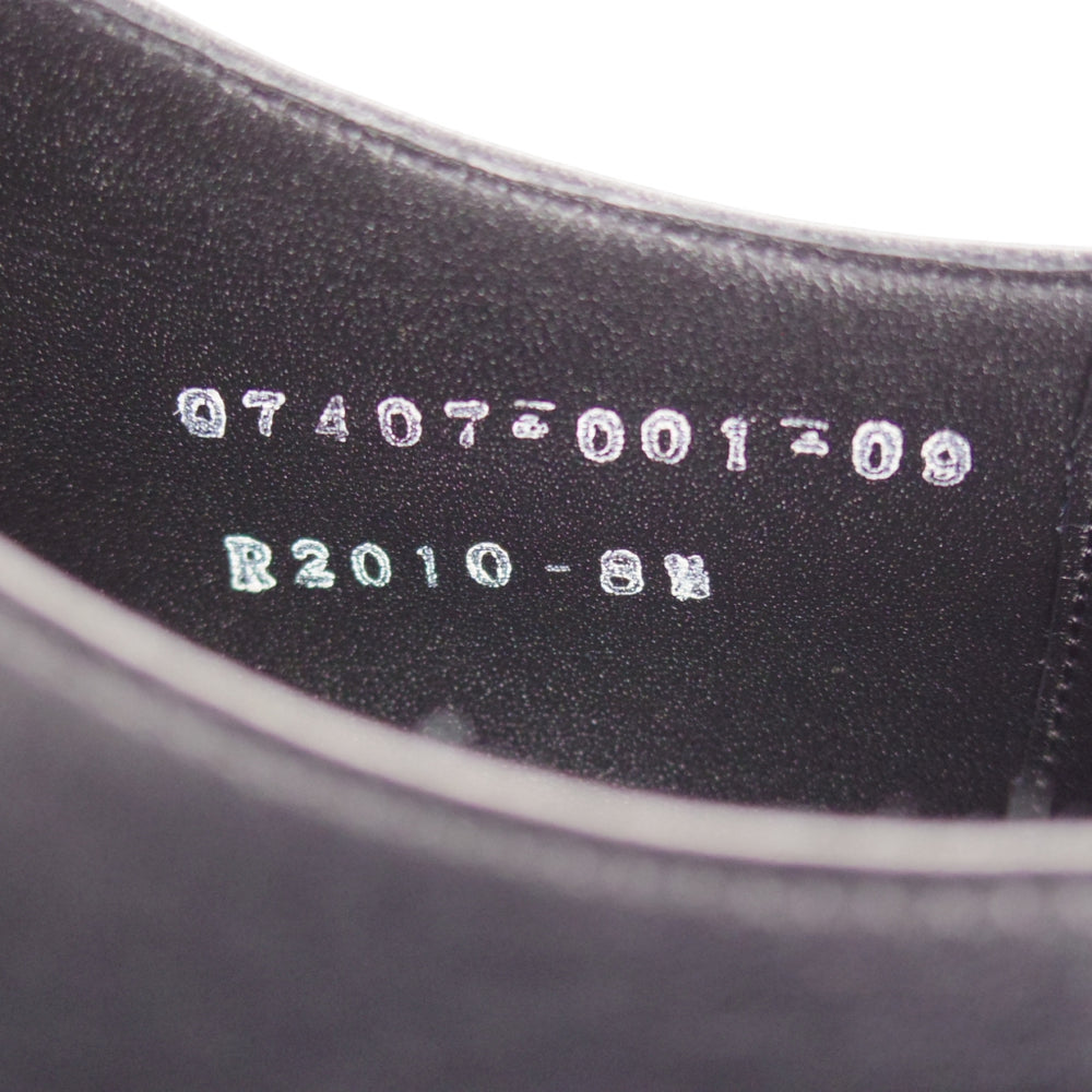 未使用★三陽山長 SIZE 8.5【定価￥99,000-★匠一郎/レベルソ仕立て/R2010ラスト】SHOICHIRO/ストレートチップ/カーフ/黒/メンズ★o674