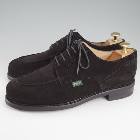 ほぼ試着程度★パラブーツ SIZE 7【定価￥101,200-★ドレス仕様シャンボード/CHAMBORD】BEAMS F別注/Uチップ/スエード/黒/Paraboot★o675