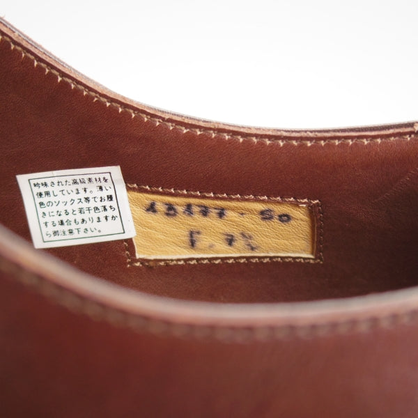 極美品★(伊)サントーニ SIZE 7.5【上級★グッドイヤーウェルテッド製法/13177】ストレートチップ/カーフ/濃茶/メンズ/Santoni★n637