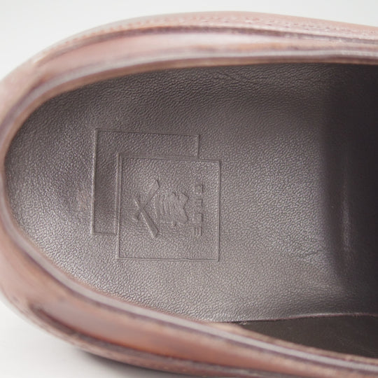 極美品★三陽山長 SIZE 8【定価￥94,600-★(伊)イルチア社のラディカカーフ/煌之介】R309ラスト/濃茶/メンズ★p243