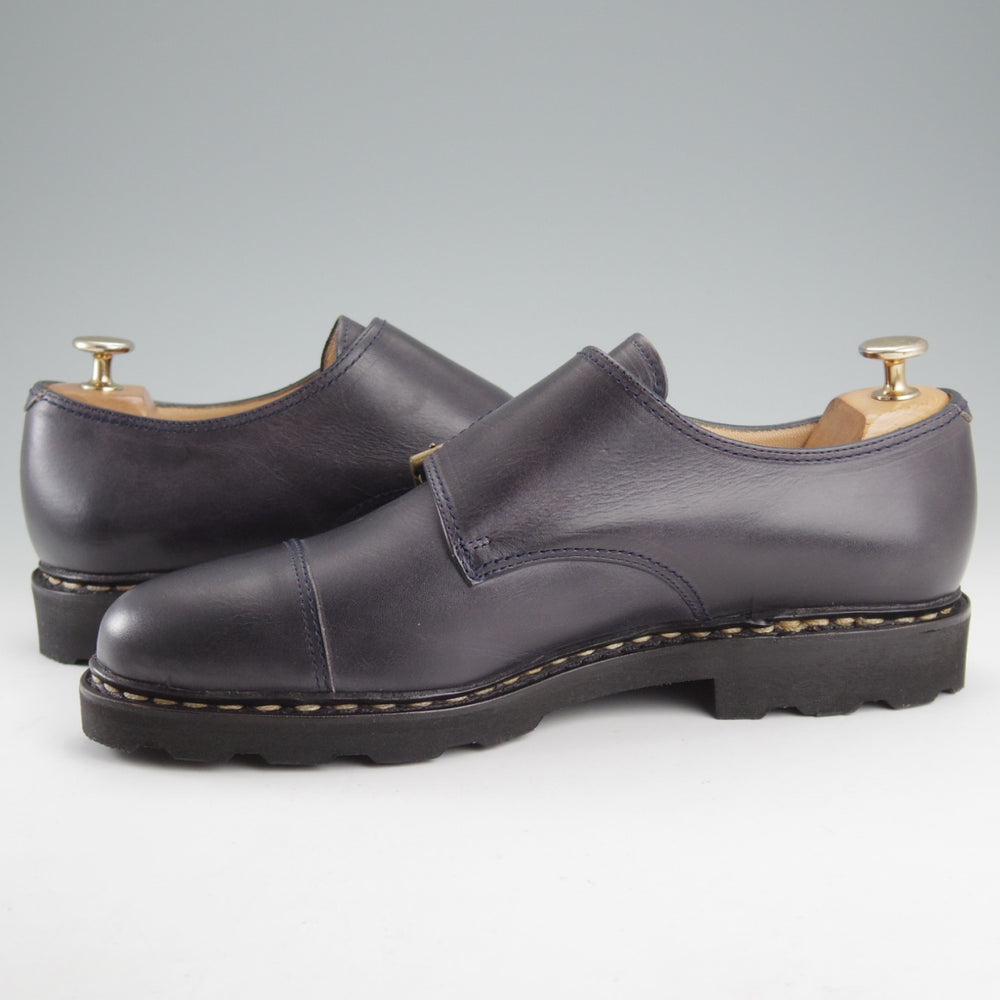 未使用★パラブーツ SIZE 8【定価￥96,800-★ウィリアム/WILLIAM】マルシェソール/ダブルモンク/リスレザー/NUIT/紺/Paraboot★o132