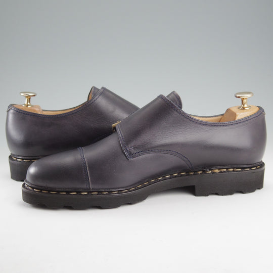 未使用★パラブーツ SIZE 8【定価￥96,800-★ウィリアム/WILLIAM】マルシェソール/ダブルモンク/リスレザー/NUIT/紺/Paraboot★o132