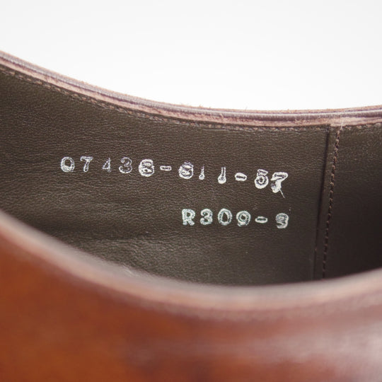 極美品★三陽山長 SIZE 8【定価￥94,600-★(伊)イルチア社のラディカカーフ/煌之介】R309ラスト/濃茶/メンズ★p243