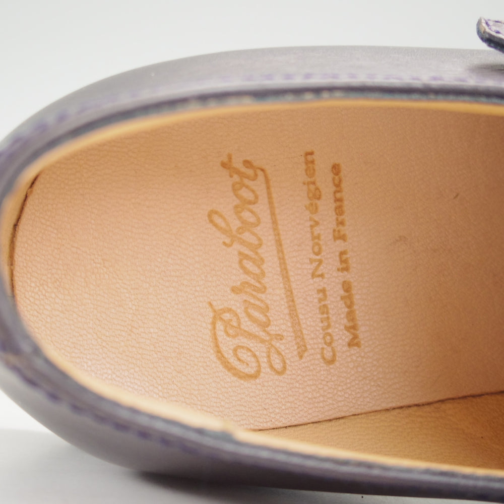 未使用★パラブーツ SIZE 8【定価￥96,800-★ウィリアム/WILLIAM】マルシェソール/ダブルモンク/リスレザー/NUIT/紺/Paraboot★o132