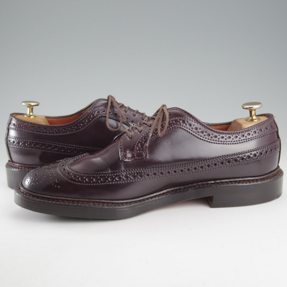 極美品★オールデン 7E【定価￥239,800-★コードバン仕様/975】バリーラスト/ロングウイング/#8/バーガンディー/赤茶/メンズ/ALDEN★o676