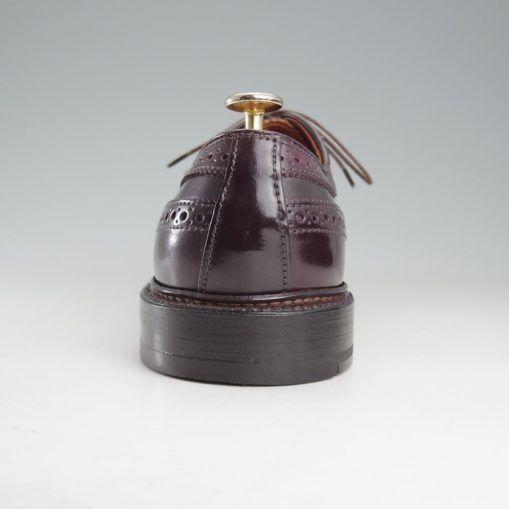 極美品★オールデン 7E【定価￥239,800-★コードバン仕様/975】バリーラスト/ロングウイング/#8/バーガンディー/赤茶/メンズ/ALDEN★o676