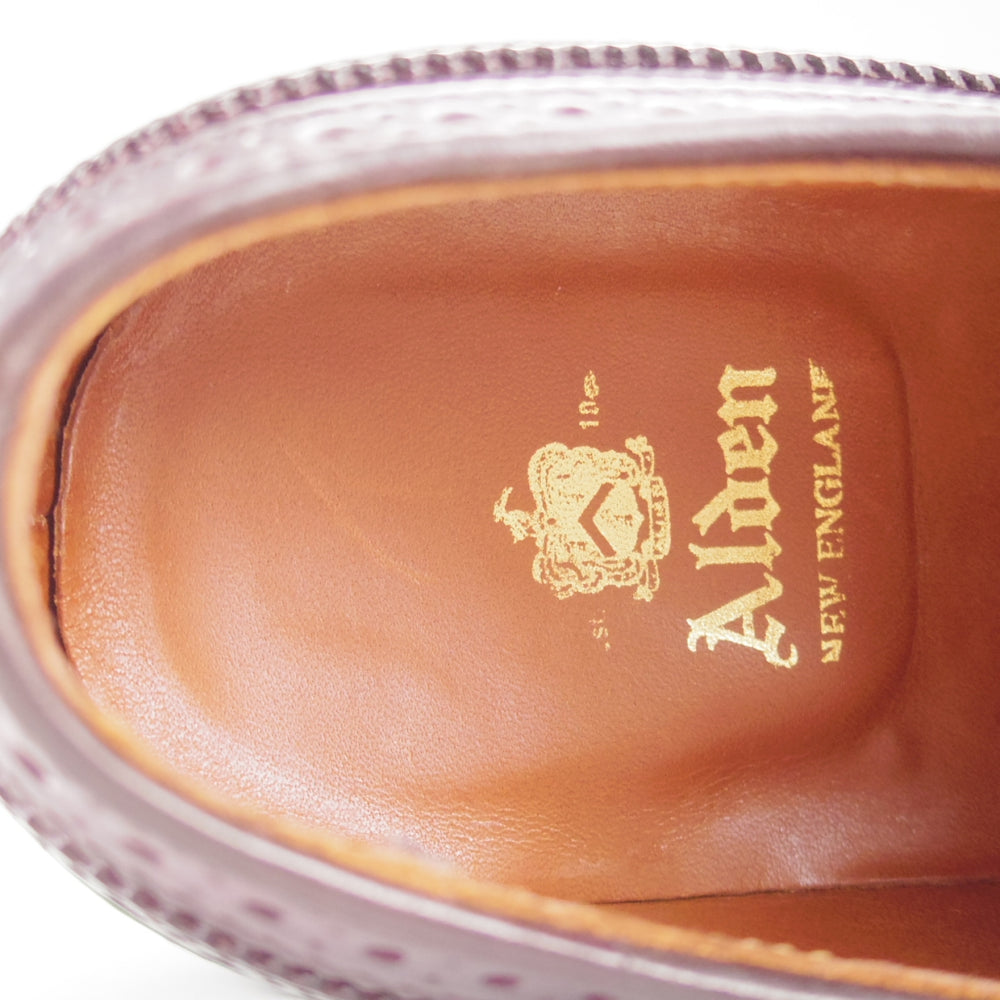 極美品★オールデン 7E【定価￥239,800-★コードバン仕様/975】バリーラスト/ロングウイング/#8/バーガンディー/赤茶/メンズ/ALDEN★o676