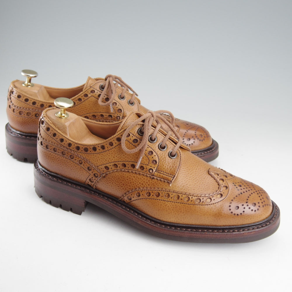 極上★(英)チーニー 6F【定価￥94,600-★AVON C/エイボン】コマンドソール/12508ラスト/フルブローグ/ALMOND/薄茶/メンズ/CHEANEY★o134