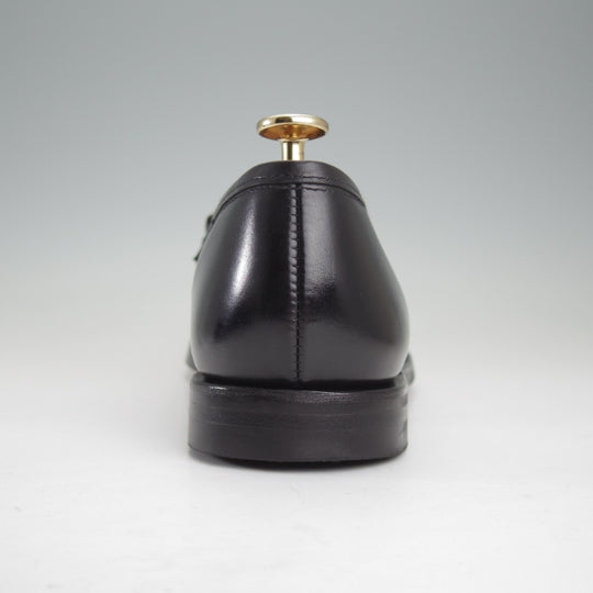 美品★クロケット&ジョーンズ 6E【定価￥126,500-★ボストン2同型/376ラスト/HENDON】ビットローファー/カーフ/黒/Crockett&Jones★n126
