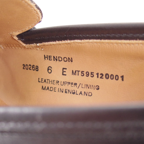美品★クロケット&ジョーンズ 6E【定価￥126,500-★ボストン2同型/376ラスト/HENDON】ビットローファー/カーフ/黒/Crockett&Jones★n126