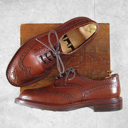 極上★トリッカーズ SIZE 7【定価￥132,000-★ダイナイトソール/BOURTON/マロンアンティーク】バートン/M5633/カーフ/茶/Tricker's★o686