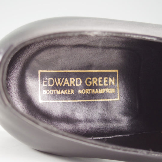 ★エドワードグリーン 7D【現行定価20万円以上★プレーントゥ/PEERING】89ラスト/カーフ/黒/メンズ/EDWARD GREEN★p246